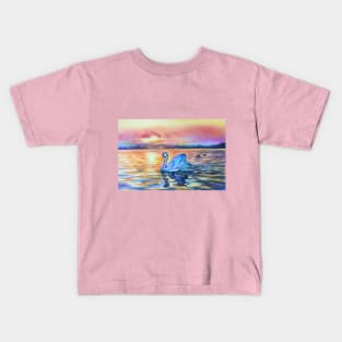 White swan Kids T-Shirt